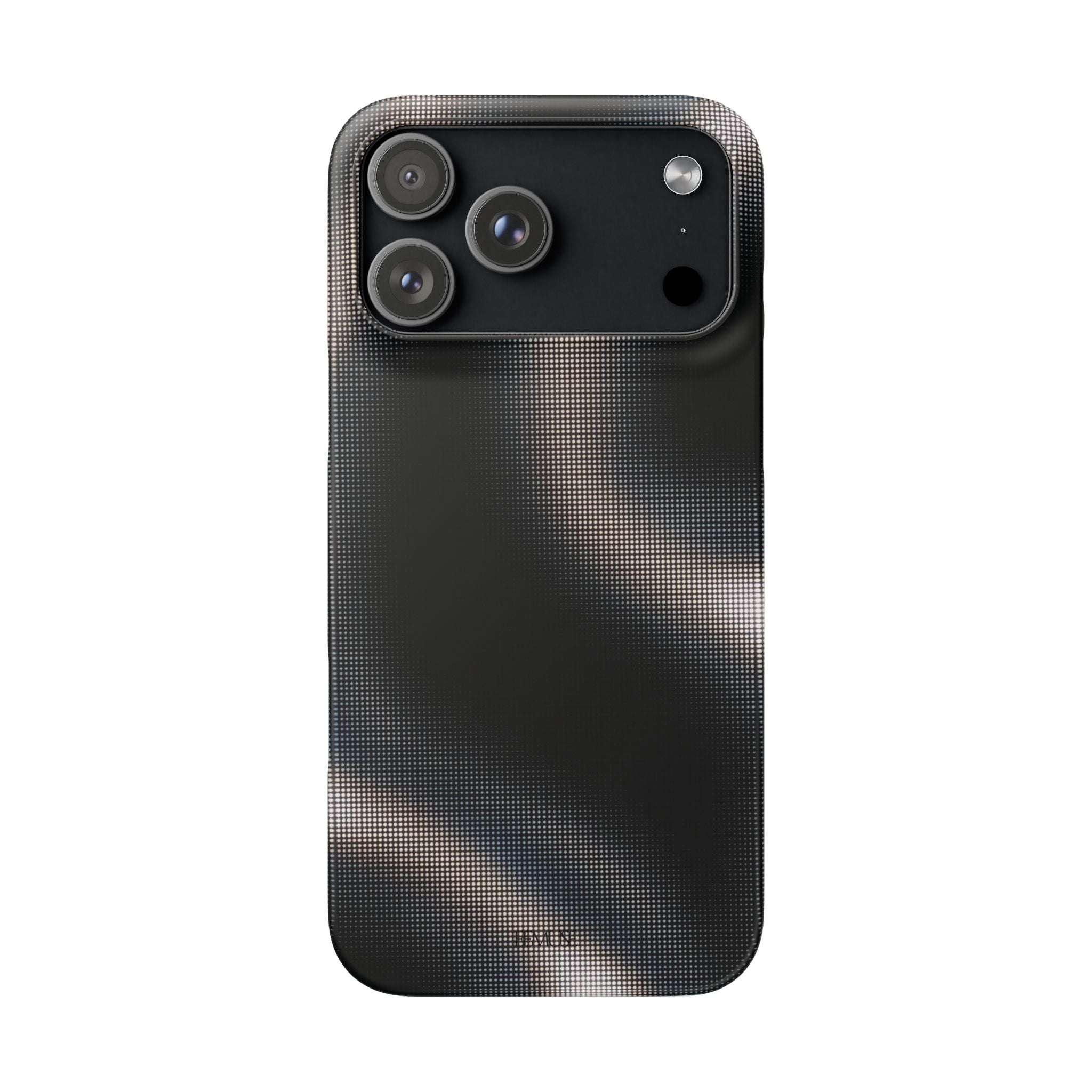 Phone Case — Metallic Black Wave Snap Case