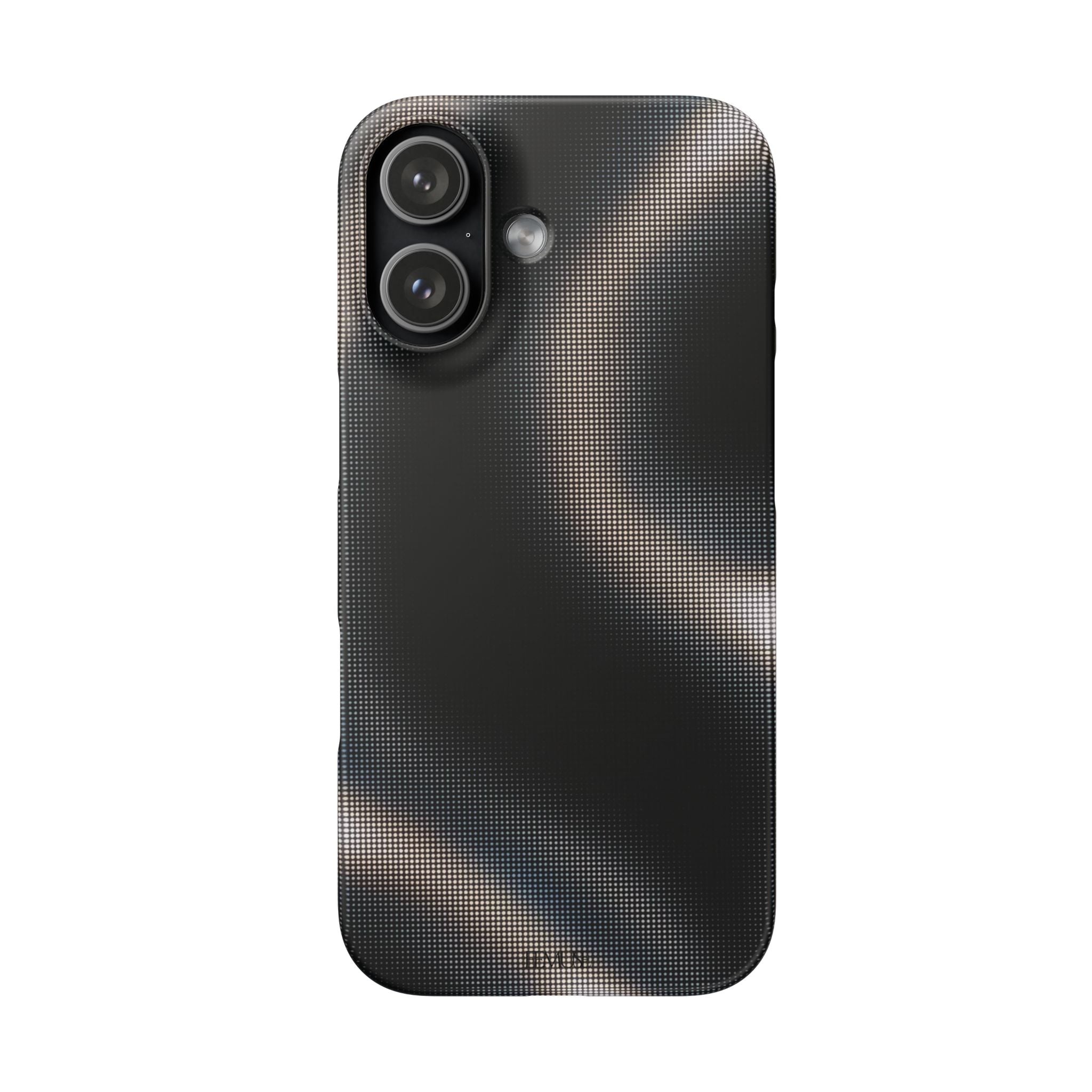 Phone Case — Metallic Black Wave Snap Case