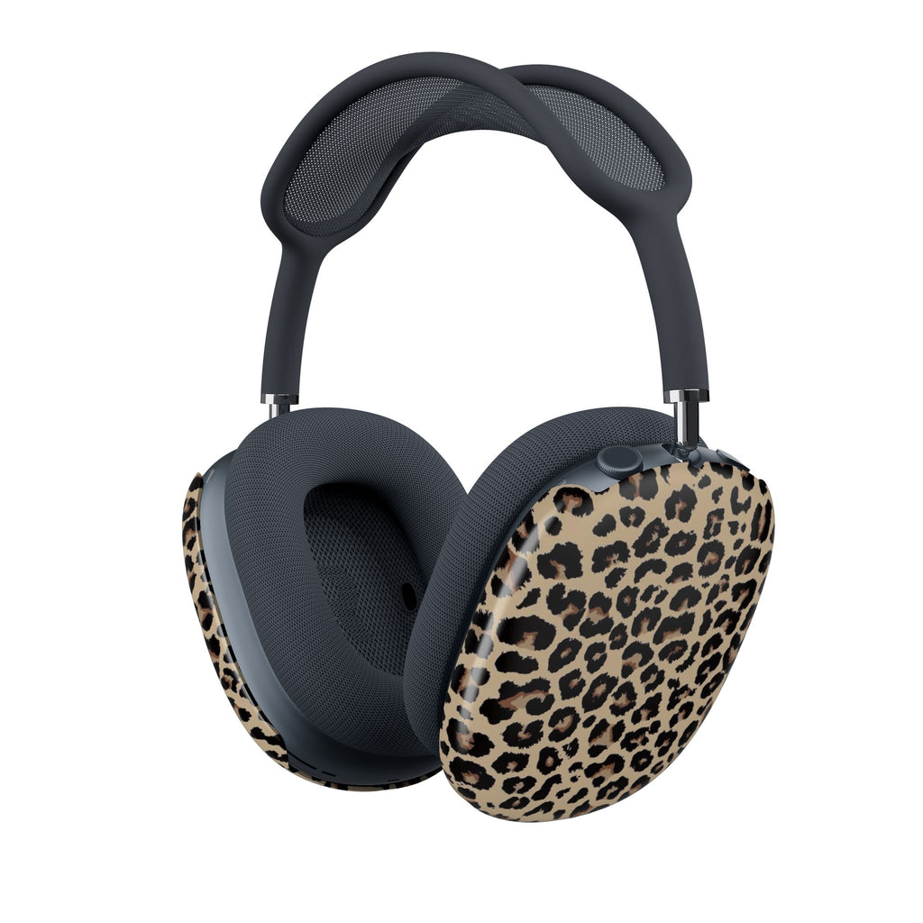 Leopard Print AirPods Max Ear Cup Covers — Stylish Protective Shell Case