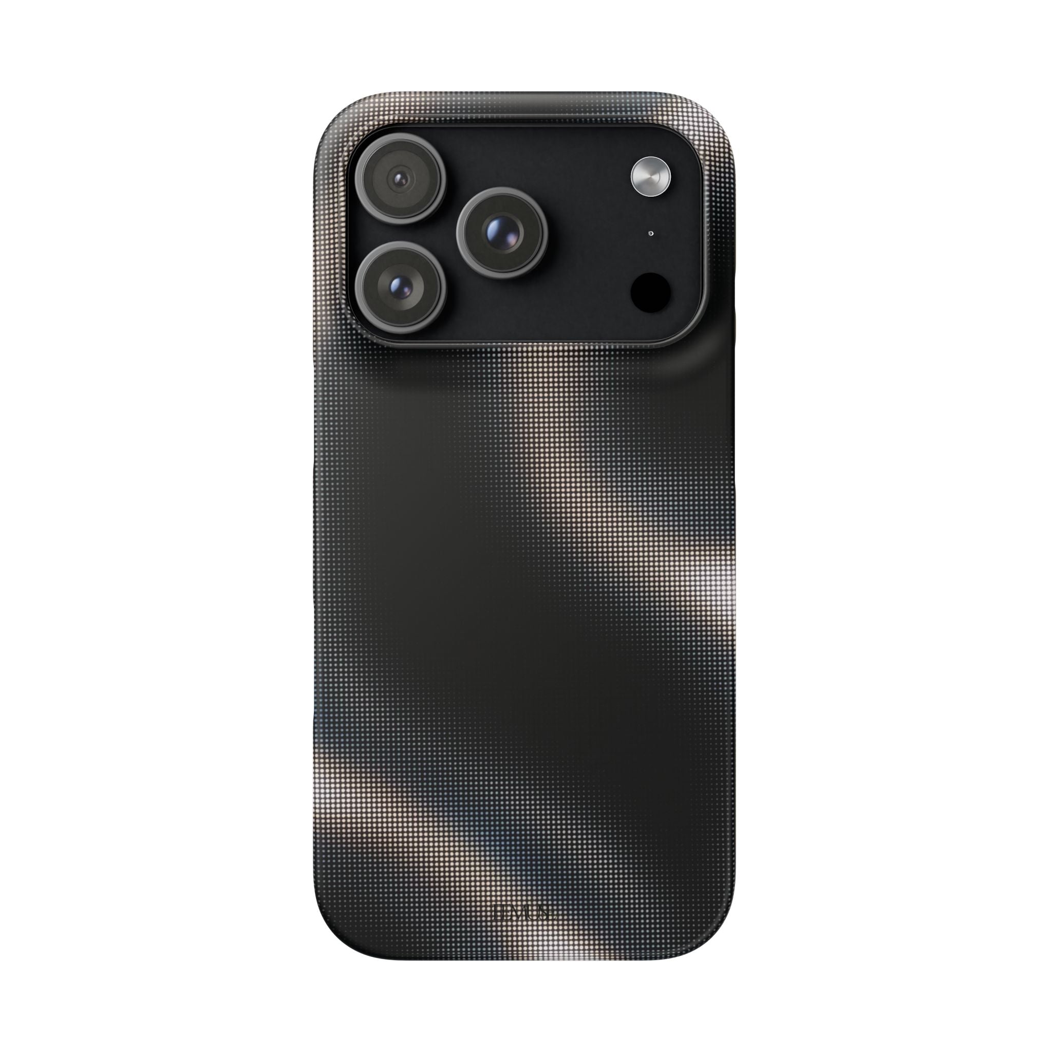 Phone Case — Metallic Black Wave Snap Case