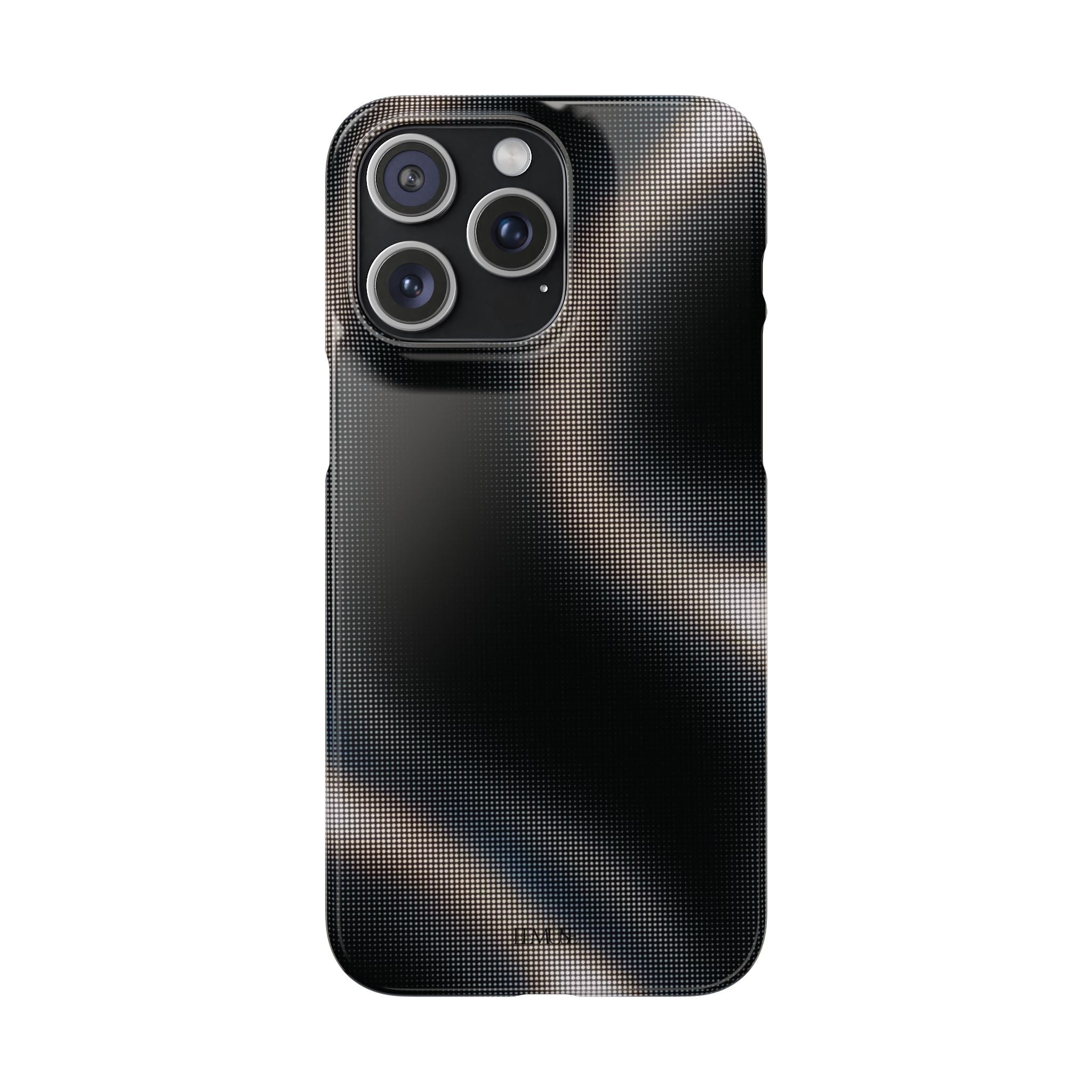 Phone Case — Metallic Black Wave Snap Case