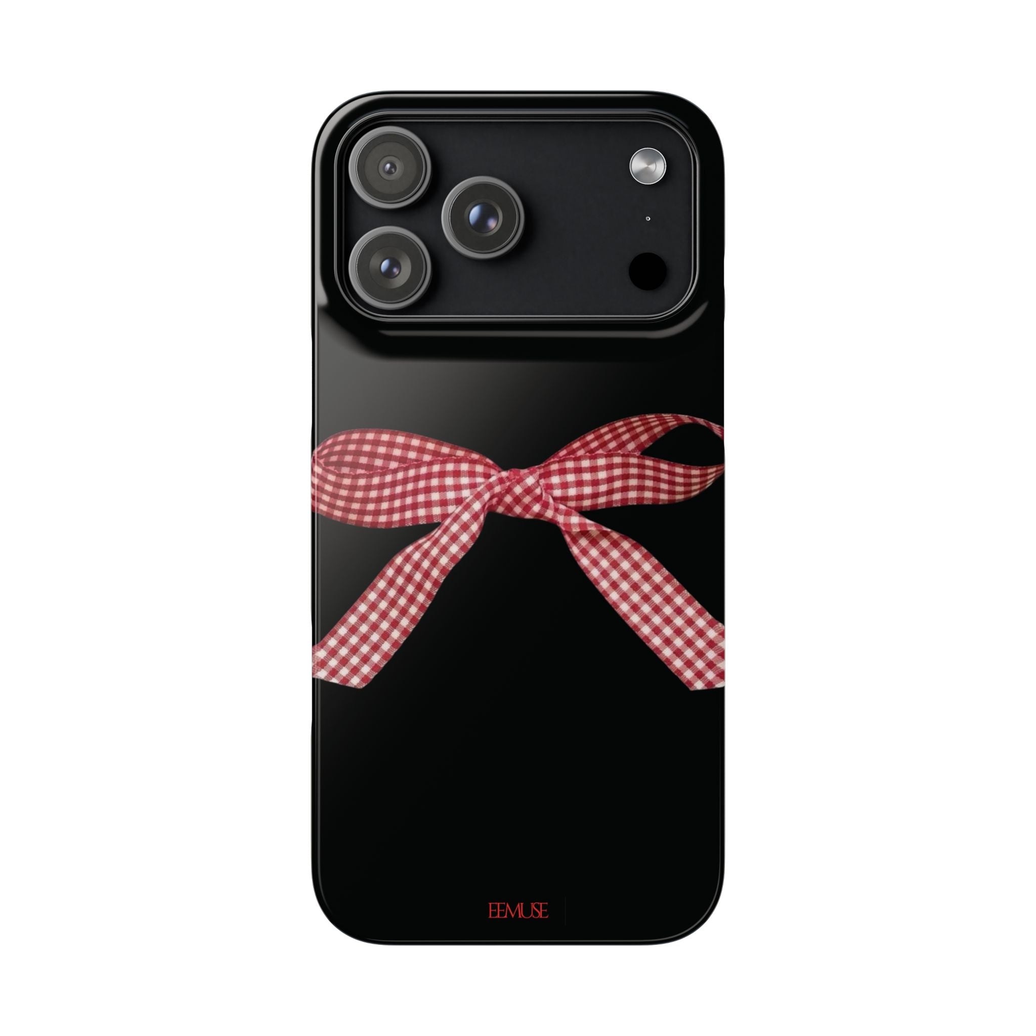 Checkered Bowtie Snap Case — Cute Patterned Phone Case