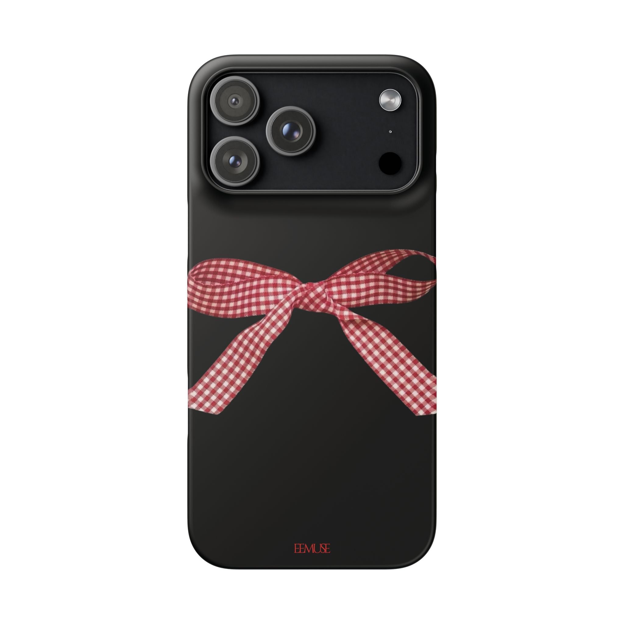 Checkered Bowtie Snap Case — Cute Patterned Phone Case