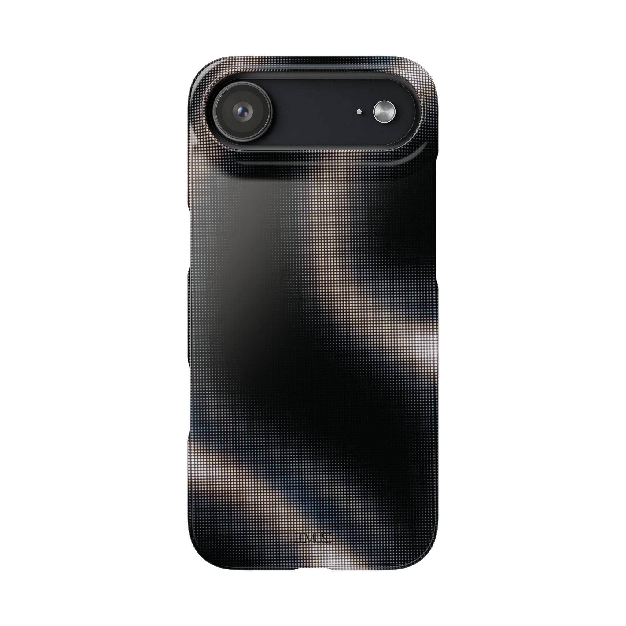 Phone Case — Metallic Black Wave Snap Case